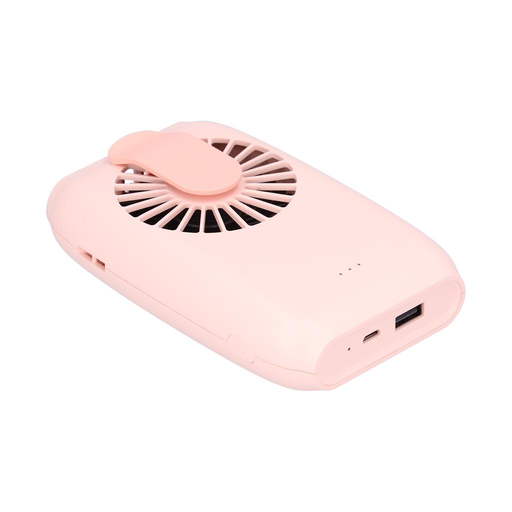 MultiFunctional ABS Mini Neck Hanging Fan Portable USB Charging Handheld Desktop Fan