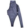 Dámská letní kombinéza Síťovina Průhledná Sexy jedno rameno prokouknuté Night Club Party Streetwear Festival Body One Piece