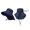 Wide Brim Sun Hat Solid Color Korean Style with Neck Cover UV Protection for Beach Holidays
