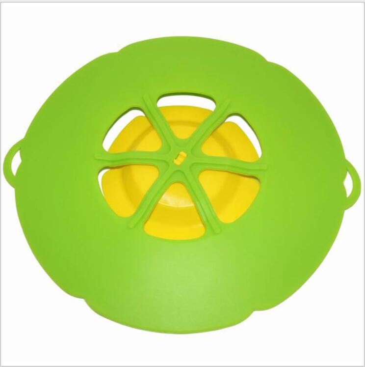 26CM Household Spill-proof Dust-proof Flap Lid Splash-proof Oil Silicone Overflow-proof Lid