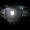 Car Carbon Fiber Interior Steering Wheel Panel Switch Button Cover Trim For VW Touareg 2011 2012 2013 2014 2015 2016 2017