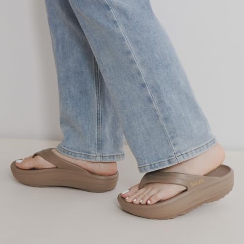 Himiko NICAL Recovery Thong Sandals, 554209 Brown LL