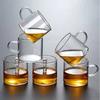 HMLOVE High Boron Silicon Glass Teapot Chinese Tea Ceremony Transparent Teawear Set Cup Filter Wood Handle Tea Pot 900ML