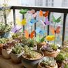 10/15pcs Butterfly Decorative Garden Stake, Plastic Yard Sign with Stake for Garden Decor, Home Decor, Spring Decor, Wedding