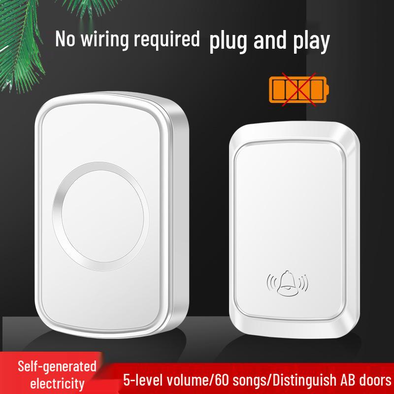 Smart Choice Waterproof Ultra-Long Range Self-Powered Wireless Doorbell for Home and Elderly Use