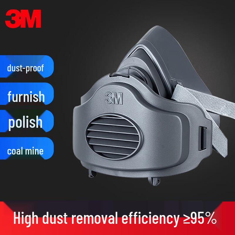 3M 3200 Dust Mask 3-piece Kit One Size