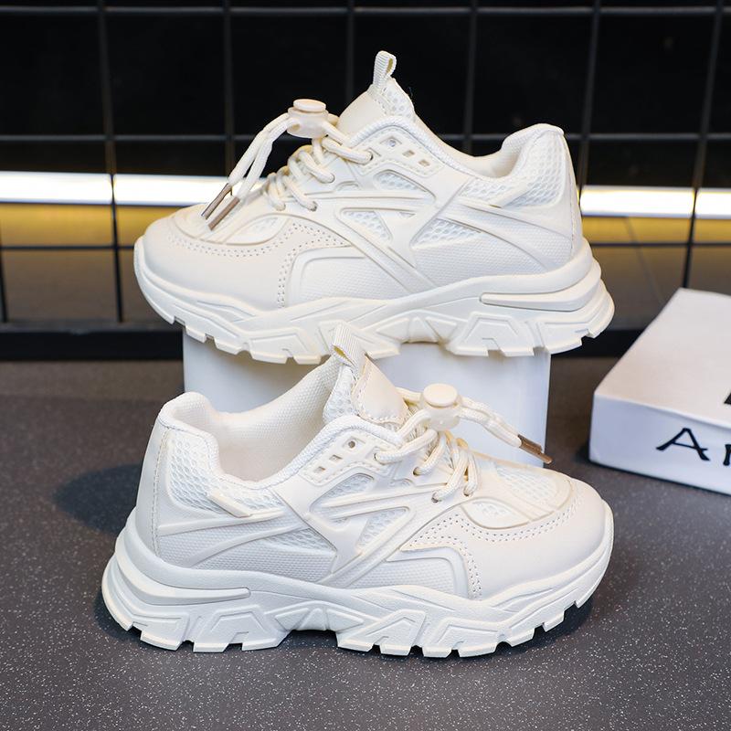 Little White Shoes Versatile Children's Breathable Dad Shoes 2025 Summer New Girls Ins Sports Shoes Boys Running Shoes