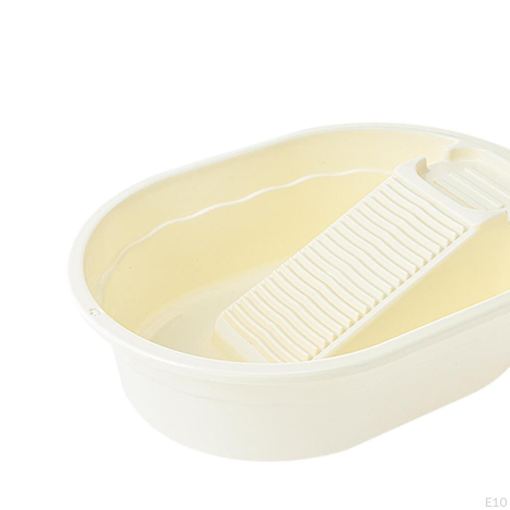 Convenient, Space-saving Washboard with Soap Holder for Towels, Pet Clothes, T-shirts, And More.