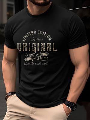 Unisex letní 100% bavlna Ležérní Móda Retro Písmeno Tištěné Volné Prodyšné Kulatý výstřih Krátký rukáv Tričko Unisex Oblečení