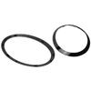 1 PAIR CAR HEADLIGHT TRIM RINGS LEFT RIGHT HEADLAMP FRAME BLACK For MINI F57 Convertible For Cooper S For Cooper 2015 - 2024