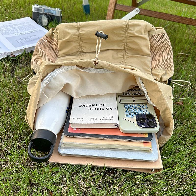 School bag new high value clear retro fresh backpack couple light travel mountaineering large capacity backpack