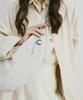 Zoeet Pebble Shoulder Fabric Bag (Snow)