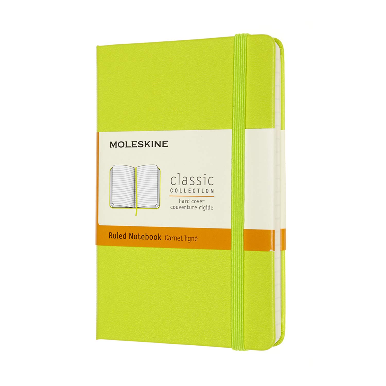 

Moleskine Классический блокнот в твердой обложке, линованный, карманный формат x лимонно-зеленый MM710C2 (9см 14см)