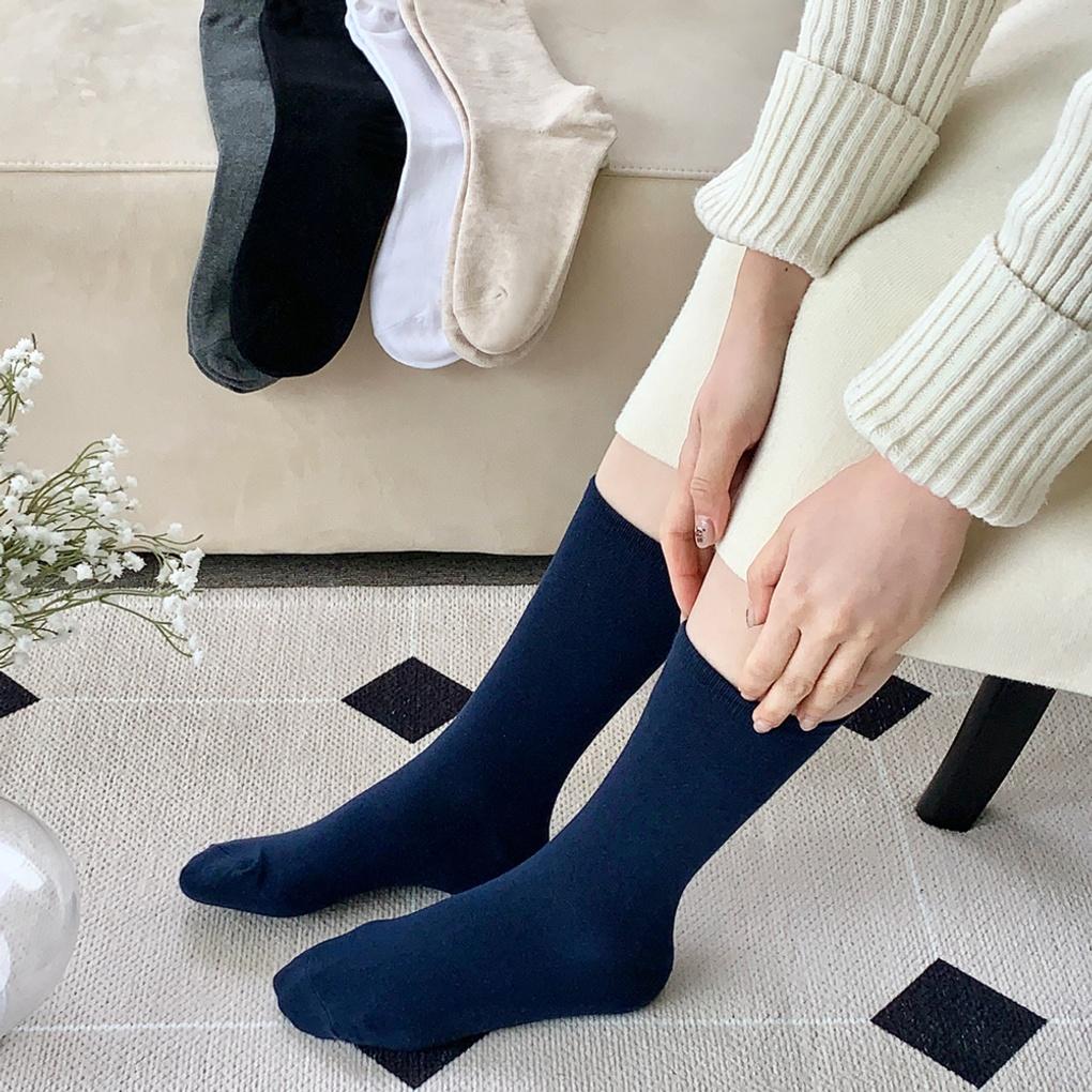 10 Pairs of Women's Four-season Basic Long Socks