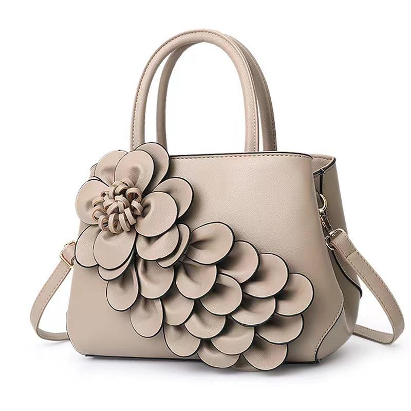 Červená taška Malá taška Nová Jednoduché použití Ležérní Vše v jednom Zabiják Jednoramenná Crossbody Nákupní taška Velká velikost Květinová Svatba Taška