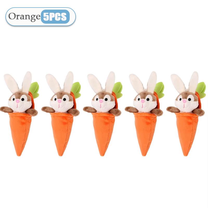 1-20PCS Kawaii Keychain Bunny Carrot Keychain Plush Toys Keychain Anime Bunny Pendant Stuffed Doll Gifts Easter Basket Gifts