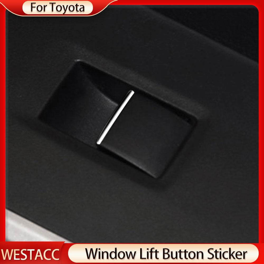 Car Window Lift Button Sticker Trim for Rav4   Camry- CHR2016- CHR EV Wildlander Highlander Sienna