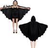 Bequemes Weiches Stoff Umhang Halloween Fledermausflügel Umhang, Erwachsene Kinder Kostüm Mit Kapuze Langlebig Wiederholte Nutzung Cosplay für Festliches Party Outfit Umhang