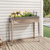 Planter 100.5x40.5x90 Cm Galvanized Steel