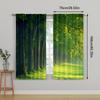 2pc,  Window Drapes Forest1 Blackout  Polyester Wall Decor Suitable for Room/bedroom/Window Decor