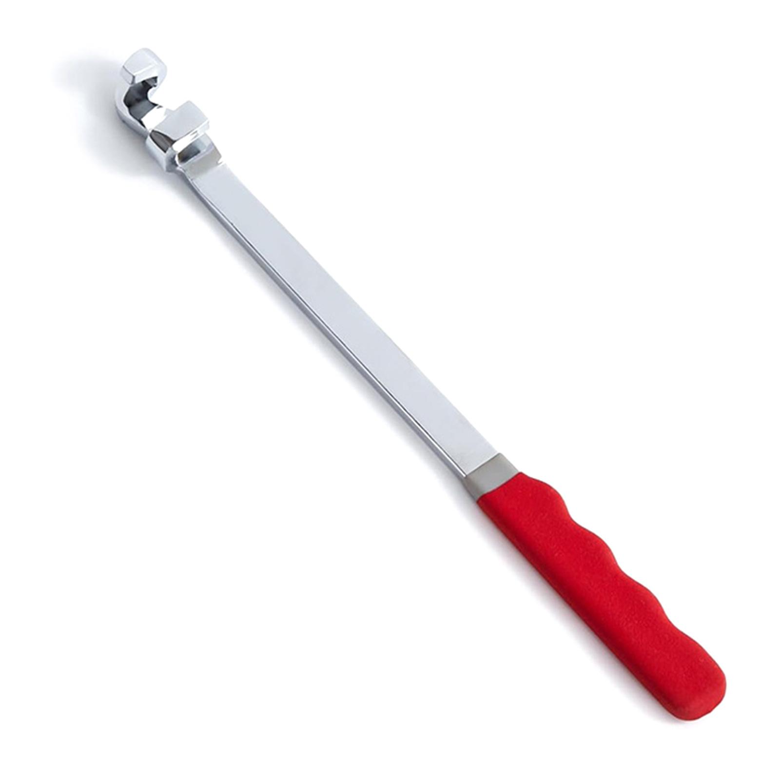 

Rusts Resistant Red Silver Wrench Extender 24mm Size High Strength Wrench Extension Breaker Bar for Increased Leverages 1