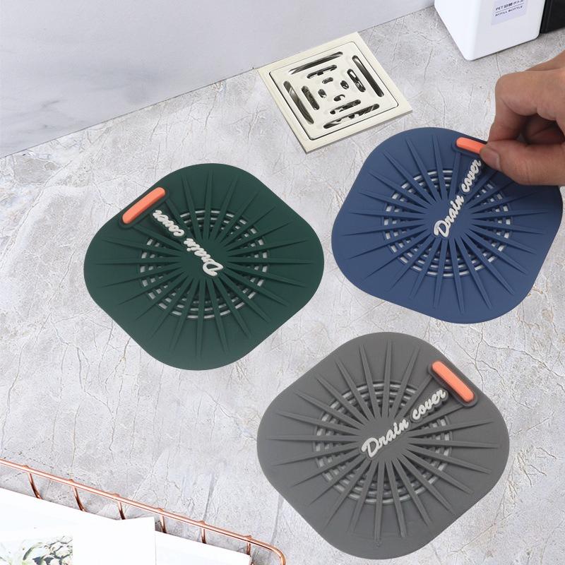 Kitchen Filter Screen Floor Drain Cover Filter Screen Bathroom Hair Blocking Large Soft Rubber Floor Drain Filter Toilet Sewer