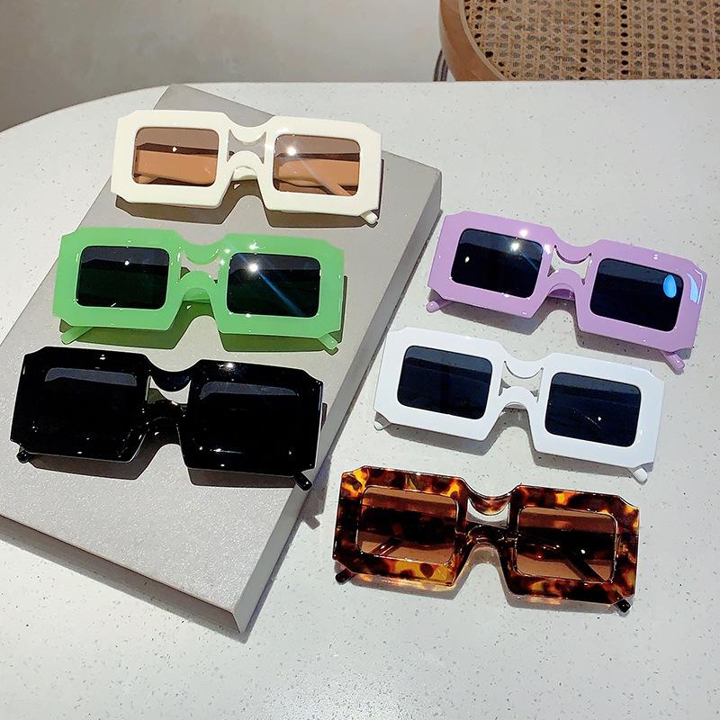 Nouvelles Lunettes de Soleil Carrées Vintage Femmes Hommes Marque Rectangulaires Lunettes de Soleil Féminines Ovales Lunettes Oculos De Sol pour Homme Femme Lunettes