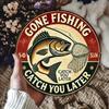 Vintage Tin Sign Retro Metal Plaque Fishing Man Cave Garage Wall Art