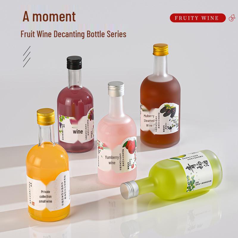 500ml Frosted Plum Wine Bottle for Homebrew Liquor