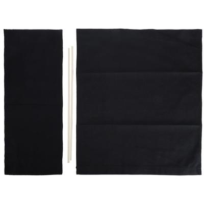 1 Set Toile de Rechange pour Chaise de Réalisateur Tissu Assise Fournitures pour la Maison Accessoires de Meubles Noir