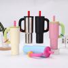 Cross-Border 304 Stainless Steel Handle Car Cup Double-Layer Vacuum Large Capacity Vacuum Cup Macaron Color Ice Cream Cup