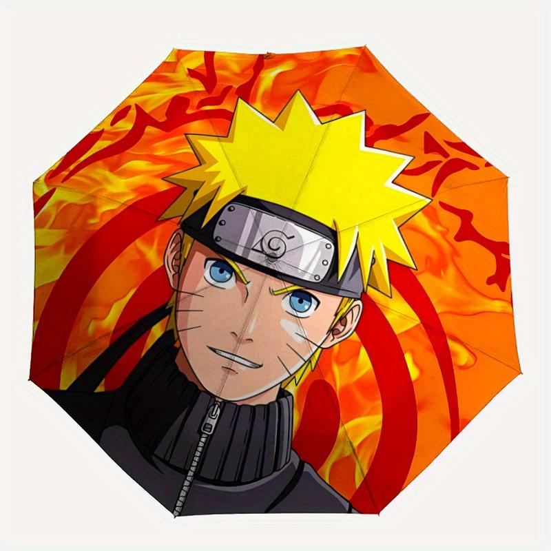

1pc Naruto Flame Automatic Folding Umbrella with 8-Rib Compact & Lightweight Design, Self-Opening/ Closing055