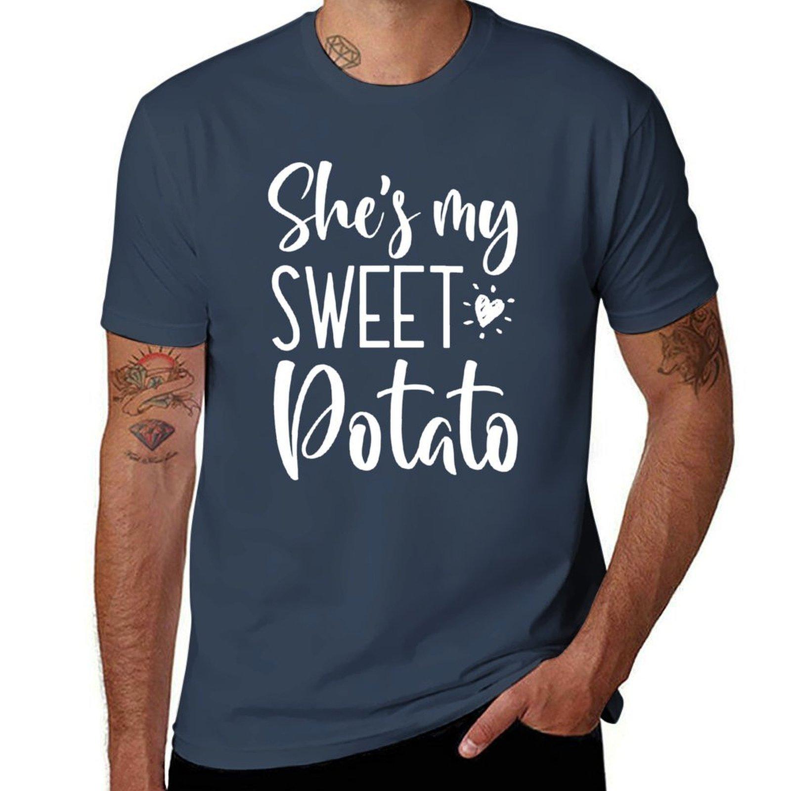 Shes My Sweet Potato Tshirt Antifade Casual Tee Shirt S