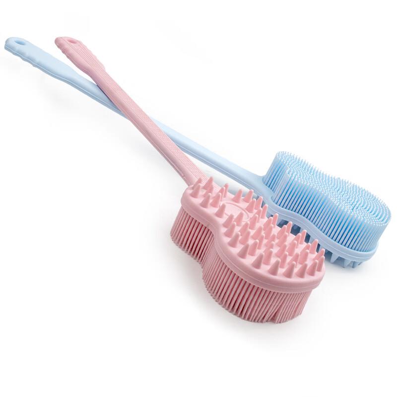 Long-handled Silicone Back Scrubber Bath Brush
