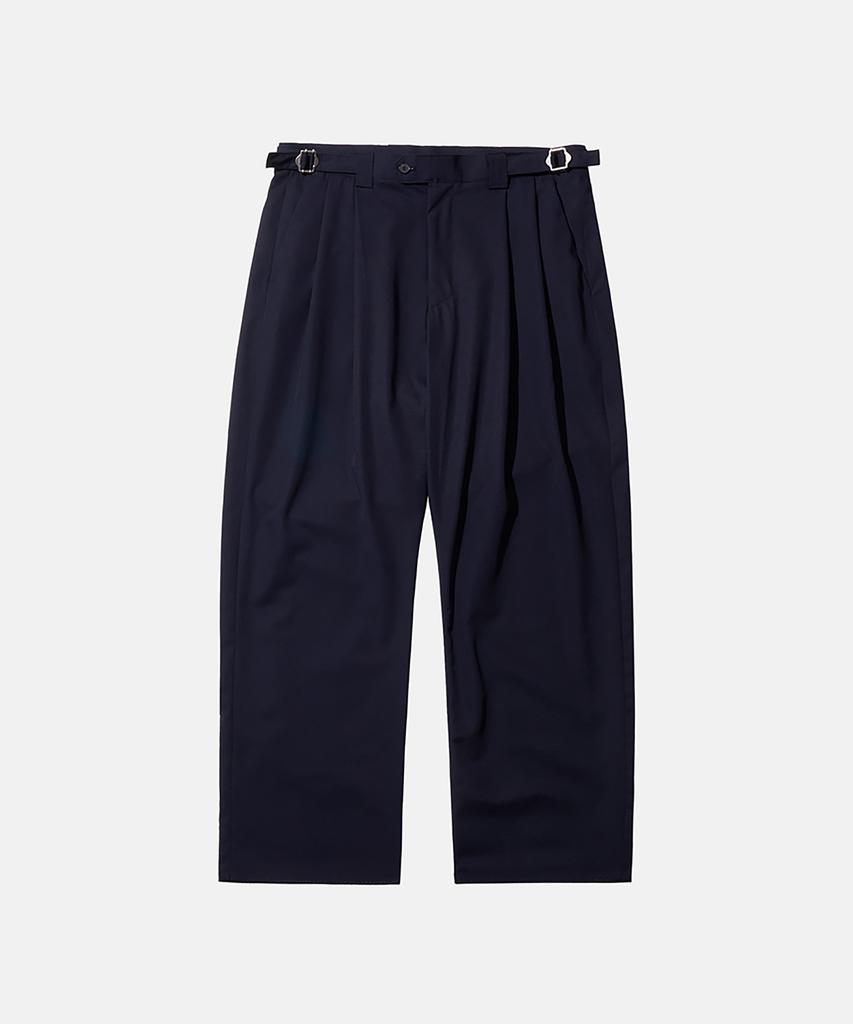 TY Classic Double-Pleat Trousers, Dark Navy