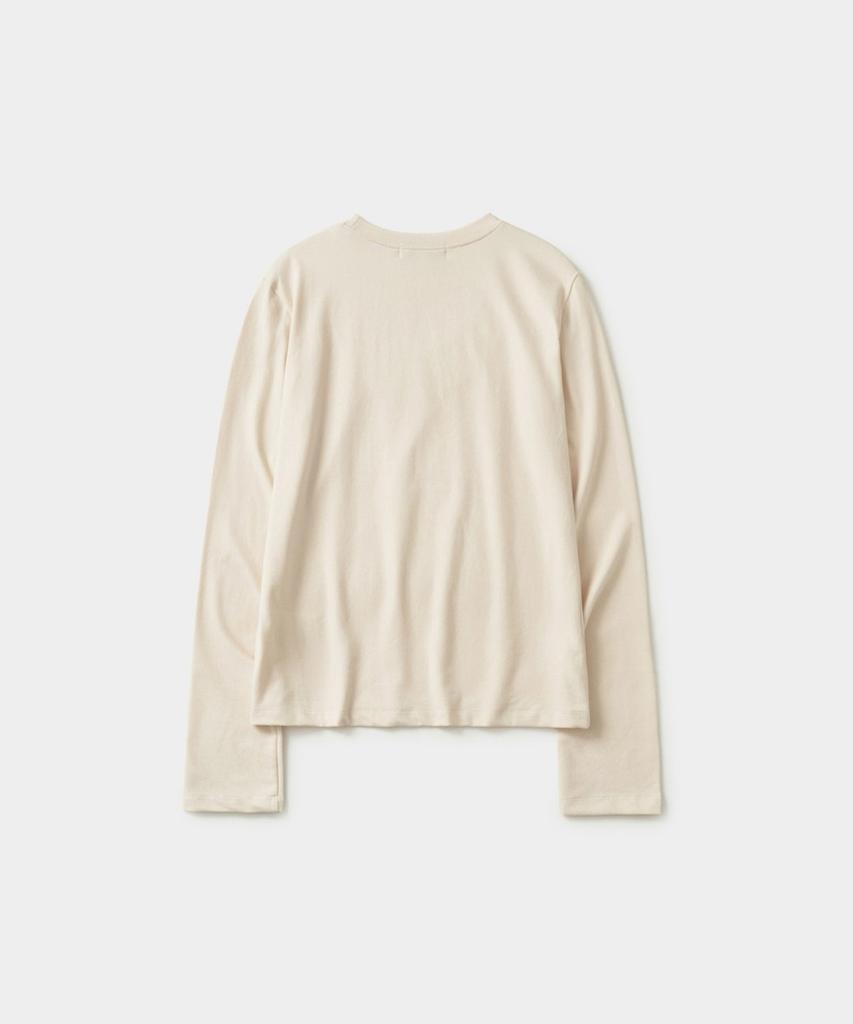 HAVE HAD Mellow Slim Long Sleeve T-Shirt (Beige)