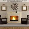 3D Rustic Handmade Wall Clock Gear Wooden Vintage Decor for Living Room Office Bar 30cm Gold
