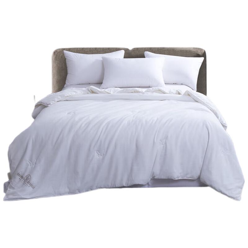KINTHERI Luxury Tussah Silk Blend Jacquard Duvet