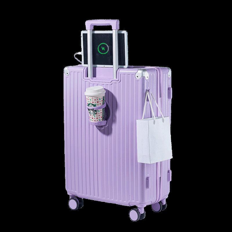 Oceania Kangaroo Easy Travel Luggage with USB, Cup Holder & Hook