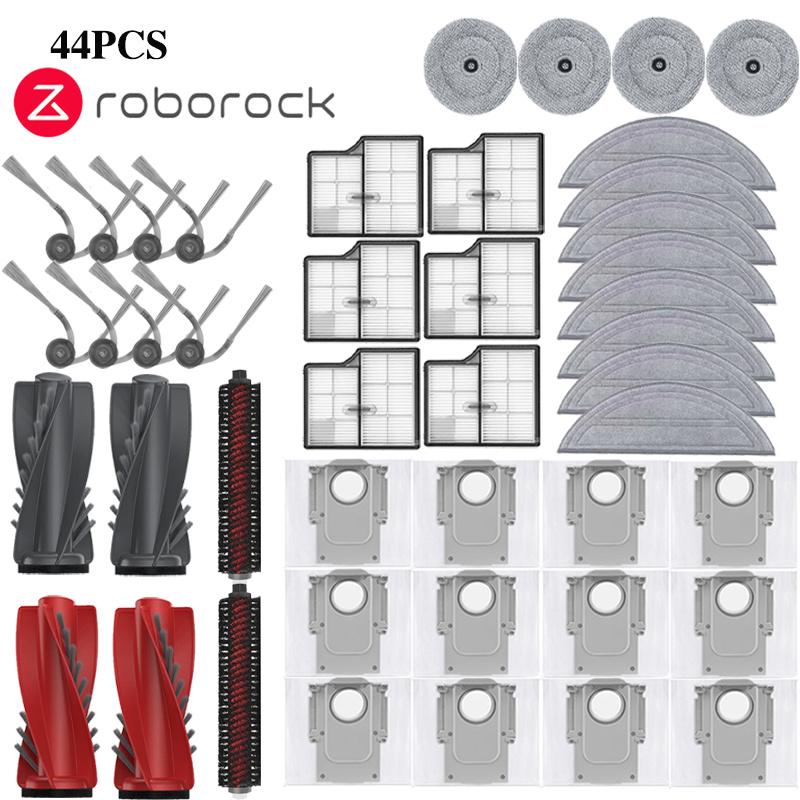 Roborock Saros 10/Roborock S9 MaxV Ultra Robot Vacuum Spare Parts Main Side Brushes Mop Cloths HEPA Filters Dust Bags Accessorie