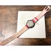 Used [Unused] FURLA Coral Pink Minimal Leather Watch