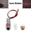 3-tlg. Punkt-/Linien-/Kreuzlaser, 650 nm, fokussierbar, fokussierbar, Linse, Laser-Red-Dot-Diodenmodul, 3–5 V, mit Treiber, Kunststofflinse