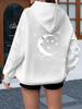 Polka Dot Star Printed Hooded Sweater Design Sense Loose Personalized Jacket Spring and Autumn Jacket