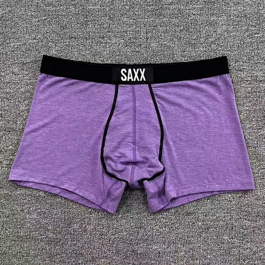 SAXX Atmungsaktive Herren-Boxershorts mit Beutel und Netztasche – Bequem, weich, schmale Passform, keine Öffnung vorne