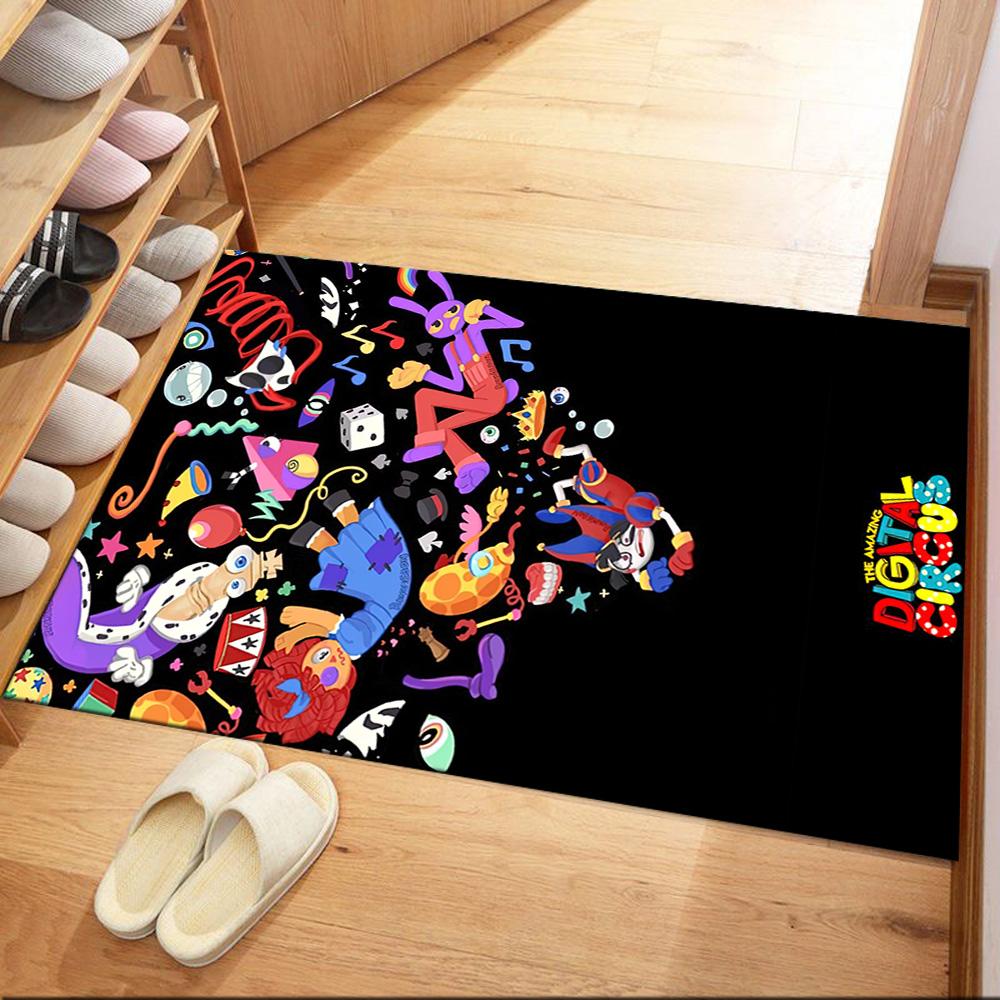 Die Amazing Digital Circus Style quadratischen Teppiche sind eine großartige Wahl für Wohnzimmer, Schlafzimmer, Heimdekoration und als Geschenke.