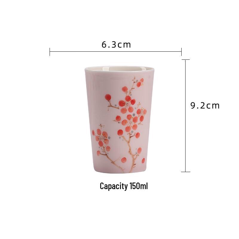 Longquan Celadon Twelve Flower Goddess Ceramic Tea Cup