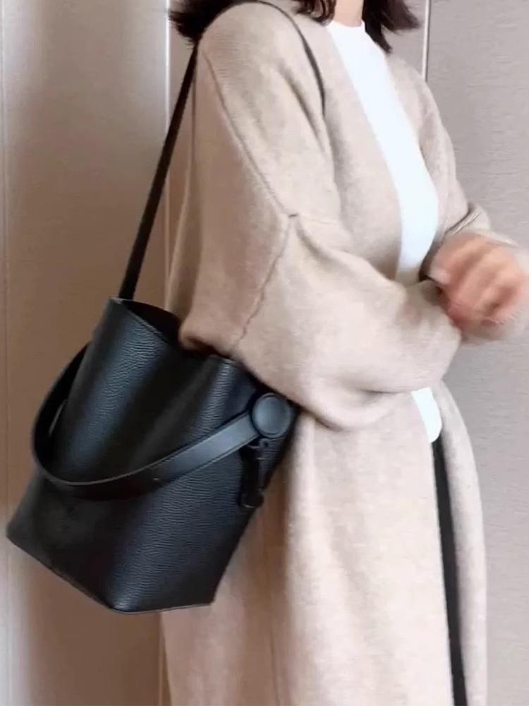 Crossbody Bag Women's 2025 New Bag, High-end Texture Niche Summer Super Soft Bucket Bag, Popular Commuter Bag This Year