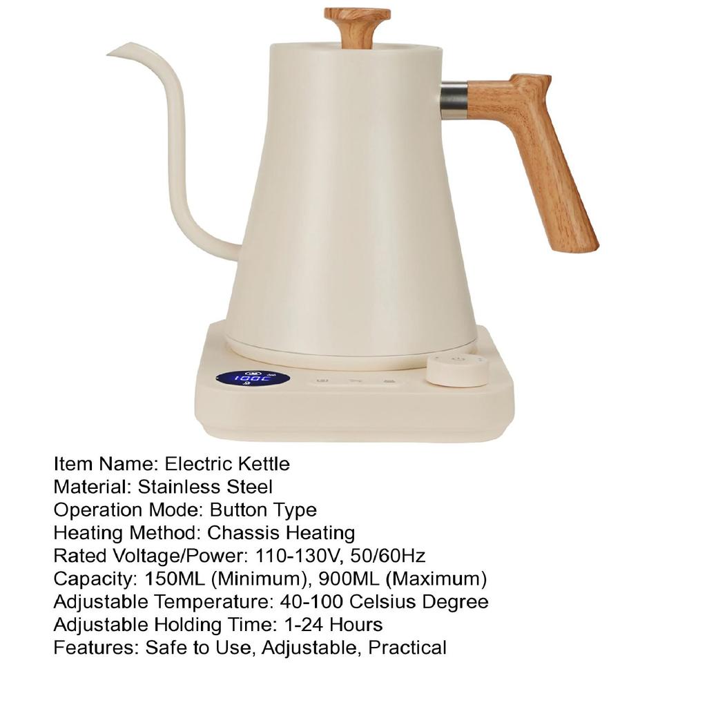 Smart Intelligent Constant Temperature Electric Kettle Hand Brewed Coffee Pot Gooseneck Pot Used Brewing Milk Powder Heating Pot