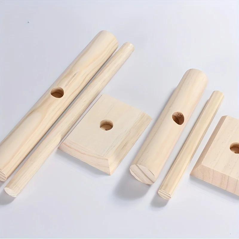 Multipurpose Jewelry Display Stand, Wooden Accessory Organizer for Watches, Ideal for Hair Ties, Headbands, Keychains