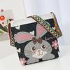 New embroidered messenger bag elephant owl pattern cloth bag going shopping carry-on bag